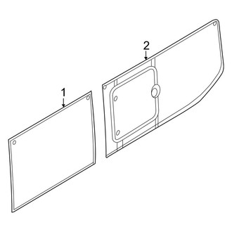 Ford OE - Side Panel - Glass (Passenger Side)