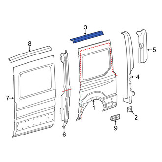 Ford OE - Rear Left Lower Forward Quarter Panel Extension