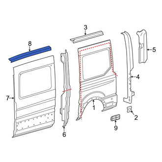 Ford OE - Rear Left Lower Forward Quarter Panel Extension