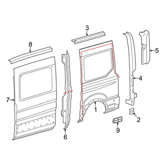 Ford OE - Side Panel & Components (Driver Side)