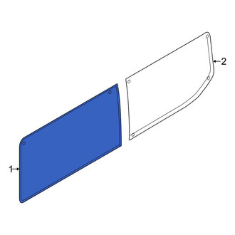 Ford OE - Rear Left Rearward Quarter Glass