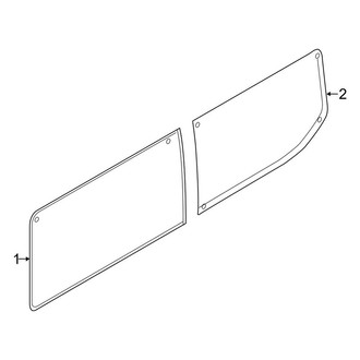 Ford OE - Side Panel - Glass (Driver Side)