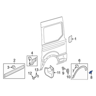 Ford OE - Wheel Arch Molding Clip