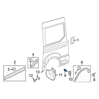 Ford OE - Right Wheel Arch Molding Screw