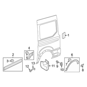 Ford OE - Side Panel - Exterior Trim (W/O Extended Driver Side)