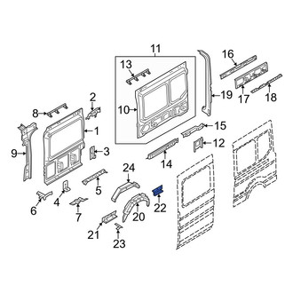 Ford OE - Rear Left Wheel Housing Bracket