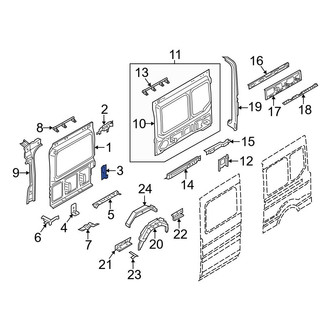 Ford OE - Rear Left Lower Quarter Panel Reinforcement