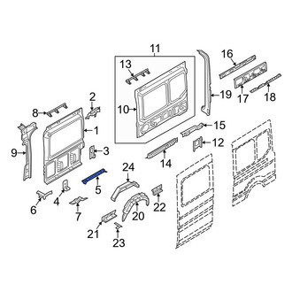 Ford OE - Rear Left Forward Quarter Panel Reinforcement