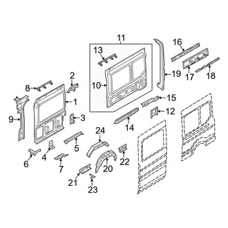 Ford OE - Side Panel - Inner Structure (W/O Extended Driver Side)