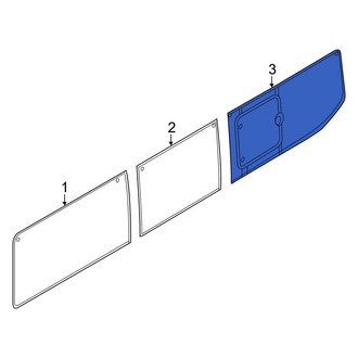 Ford OE - Rear Left Rearward Quarter Glass