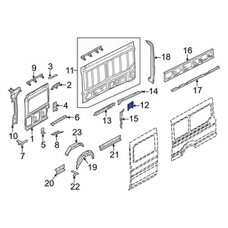 Ford OE - Rear Left Inner Quarter Panel Reinforcement