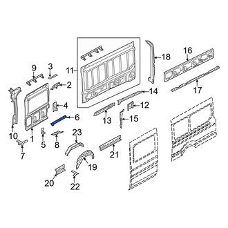 Ford OE - Rear Left Inner Quarter Panel Reinforcement