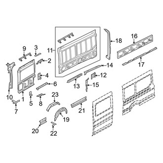 Ford OE - Side Panel - Inner Structure (With Extended Driver Side)