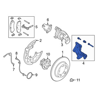 Ford OE - Rear Disc Brake Caliper Bracket