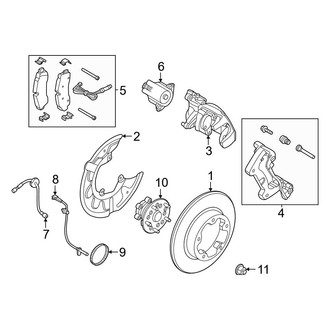 Ford OE - Rear Suspension - Brake Components