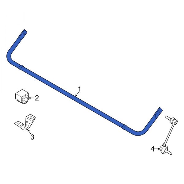 Ford OE NK4Z5A772A Rear Suspension Stabilizer Bar