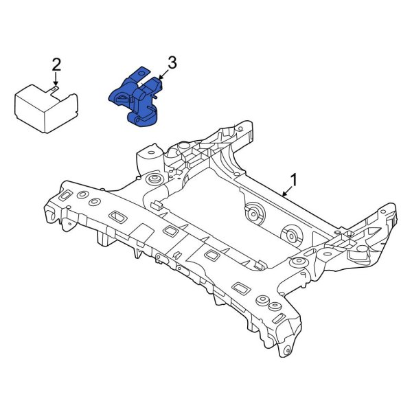 Ford OE NK4Z5B770B Rear Right Suspension Crossmember Reinforcement