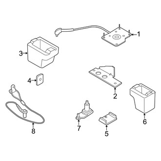Ford OE - Rear Body & Floor - Spare Tire Carrier (Extended Cargo Van / Standard Cargo Van)