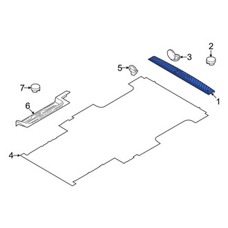 Ford OE - Rear Door Sill Plate