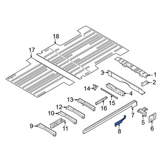Ford OE - Right Floor Side Rail Bracket