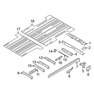 Ford OE - Rear Body & Floor - Floor & Rails (Extended Cargo Van / Standard Cargo Van)