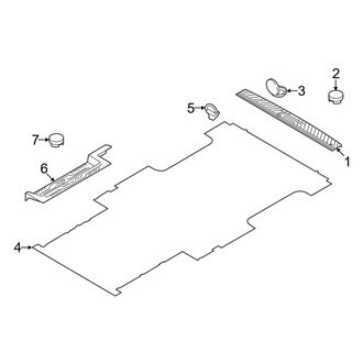 Ford OE - Rear Body & Floor - Interior Trim (Extended Cargo Van / Standard Cargo Van)
