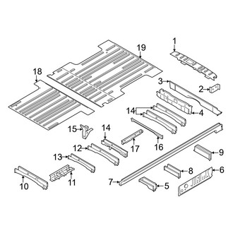 Ford OE - Rear Body & Floor - Floor & Rails (Extended Cargo Van / Standard Cargo Van)