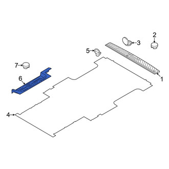 Ford OE - Center Door Sill Plate