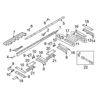 Ford OE - Rear Body & Floor - Floor & Rails (Cab & Chassis / Cutaway Van)