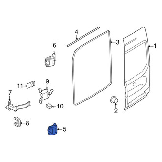 Ford OE - Rear Right Lower Door Hinge