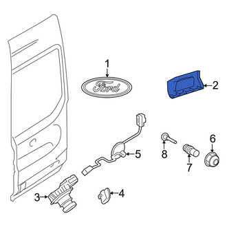 Ford OE - Rear Right Door Molding