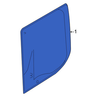 Ford OE - Rear Right Door Glass