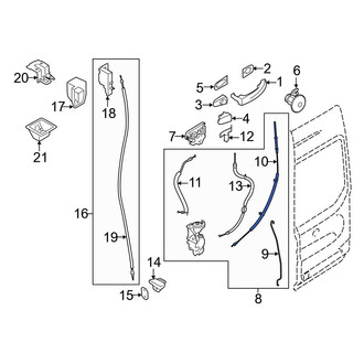 Ford OE - Rear Right Door Latch Cable