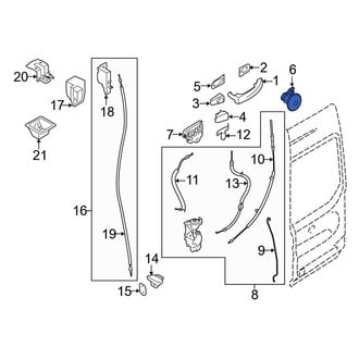 Ford OE - Front Left Door Lock Cylinder