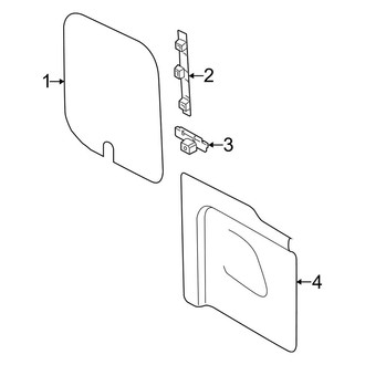 Ford OE - Back Door - Interior Trim (Passenger Side, W/O Window), (Extended Cargo Van / Standard Cargo Van)