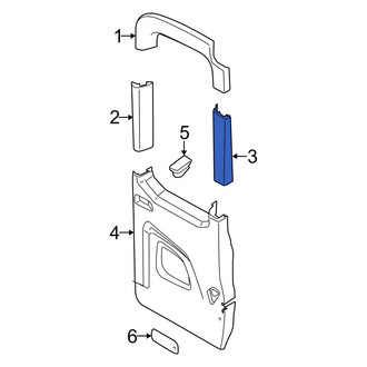 Ford OE - Rear Right Lower Inner Door Trim Molding