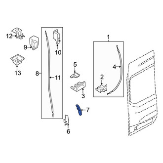 Ford OE - Rear Left Inner Interior Door Handle