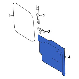 Ford OE - Rear Left Lower Inner Door Interior Trim Panel