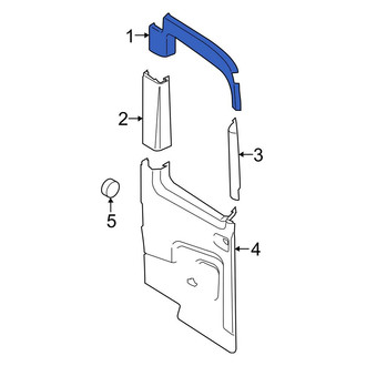 Ford OE - Rear Left Lower Inner Door Trim Molding