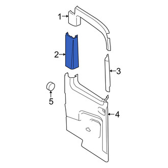 Ford OE - Rear Left Lower Inner Door Trim Molding