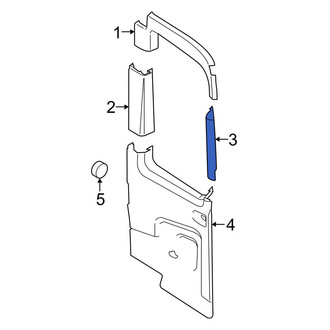 Ford OE - Rear Left Lower Outer Door Trim Molding