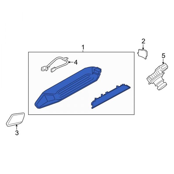 Ford OE LK4Z13A613D Rear Center High Mount Stop Light