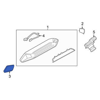 Ford OE - Rear Left Center High Mount Stop Light Lens