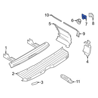 Ford OE - Rear Outer Bumper Cover Support Rail Bracket