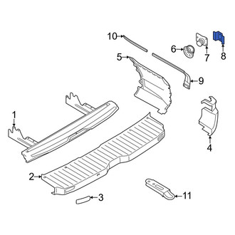 Ford OE - Rear Inner Bumper Cover Support Rail Bracket