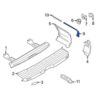 Ford OE - Rear Right Bumper Cover Support Rail