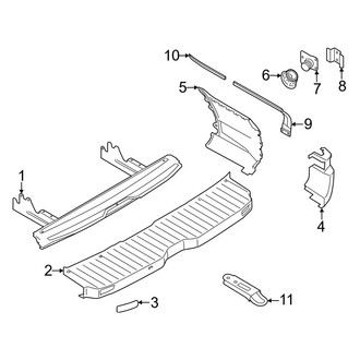 Ford OE - Rear Bumper - Bumper & Components (Extended Cargo Van / Standard Cargo Van)