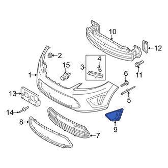 Ford OE - Front Left Fog Light Cover