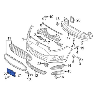 Ford OE - Front License Plate Bracket