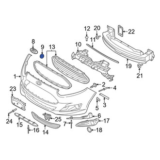Ford OE - Deck Lid Emblem Clip